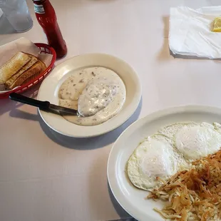 Country fried chicken and eggs cant be beat!