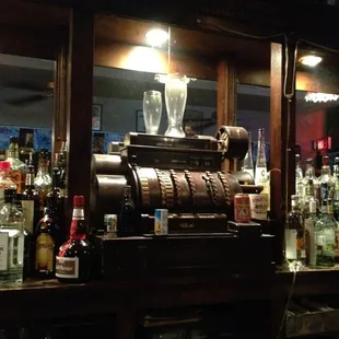 Old register at the bar