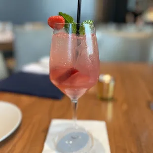 Lionel&apos;s special strawberry cocktail.  I highly recommend!