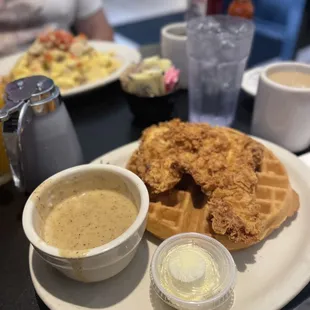 Chicken and waffles