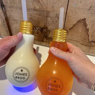 Pina Colada and Dragonfly Boba Drink