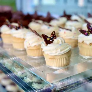 a variety of cupcakes