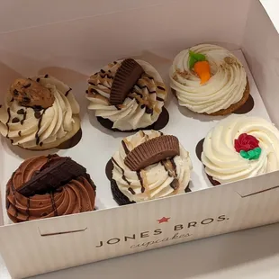 Assortment of cupcakes