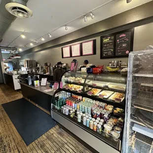 the interior of a coffee shop