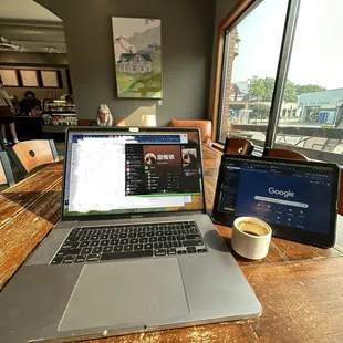 Nice place to work out of the house.