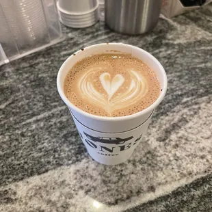 Vanilla mocha (hot); 12oz size