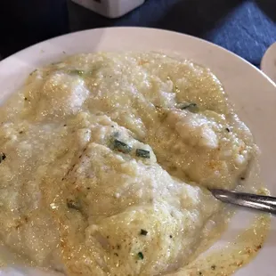 Shrimp n grits (I had already mixed everything together)