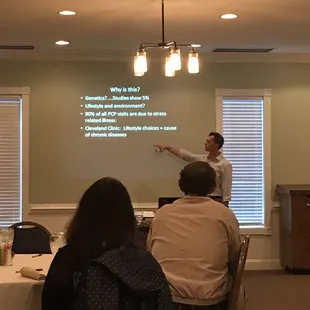 A quick pic from our Dinner with the Doc event