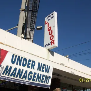 under new management sign