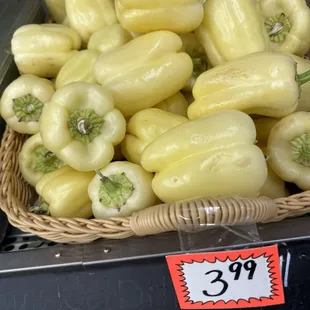 Bell peppers (delicious)  ... Seasonal item, available at this time of the year!