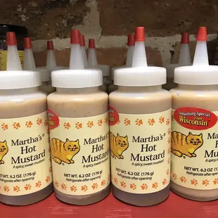 Martha&apos;s Hot Mustard... more sweet than hot, made in Wisconsin.