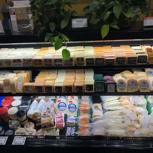 Selection of Wisconsin cheeses