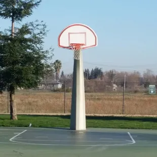 One half basketball court