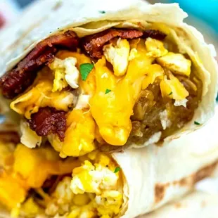 Breakfast Burritos offered on Taco Tuesdays