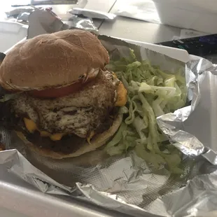Was a great burger with an egg