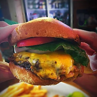 This Cheese Burger was SOOOO cheesy and delicious!
