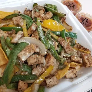 Chicken Fajitas nachos