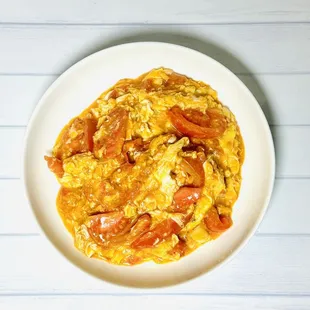 Stir-fried Tomatoes with Scrambled Egg