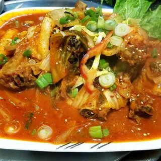 Braised Pork Short Ribs and Kimchi