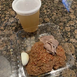 Spicy Cold Buckwheat Noodle Soup