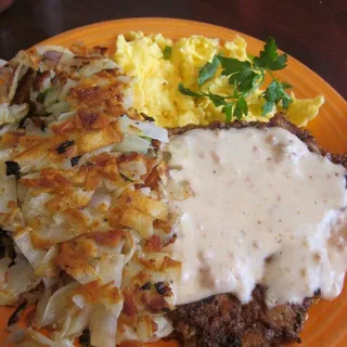 Chicken Fried Steak or Chicken & Eggs