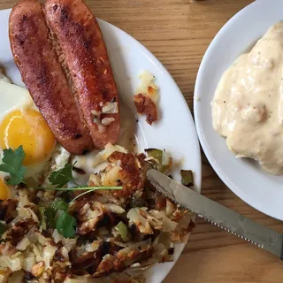 Polish Sausage & Eggs