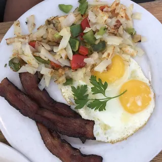 Bacon, Burger Patty or Sausage & Eggs