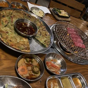 Korean Style Seafood Pancake Special