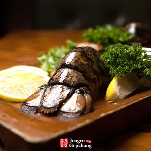 grilled fish on a cutting board