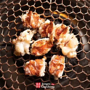 grilled shrimp on a grill