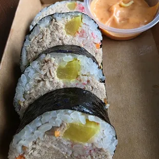 Tuna roll - 4 more to go.