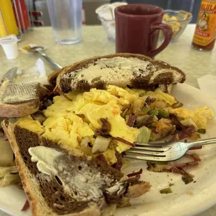 Beef Hash and Eggs