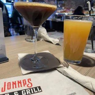 Espresso martini for me and M43 for the hubs.