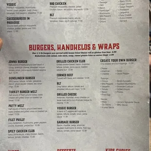 Updated Menu