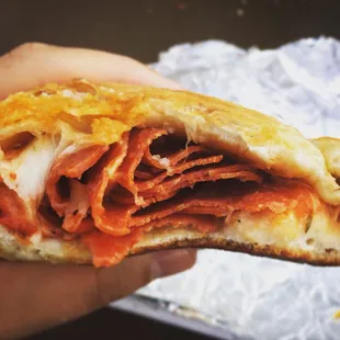 Their calzones are LOADED