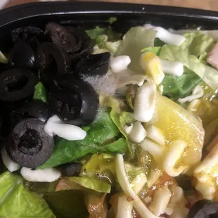 Moldy salad thank for my meal