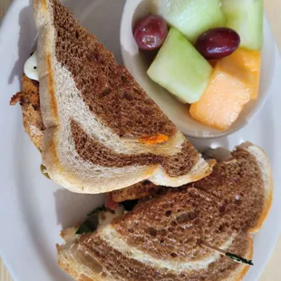 Greasy chicken sandwich