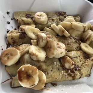 Banana Nutella Crepes