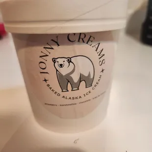 a cup of ice cream