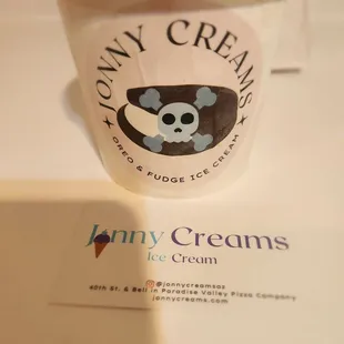 a cup of ice cream