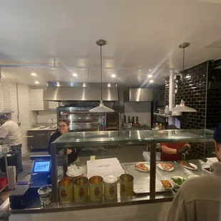 interior, sushi and sashimi