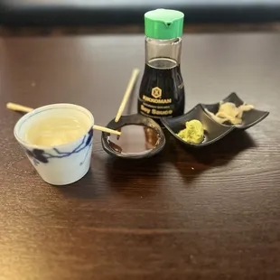 Hot water and ginger my favorite mix.