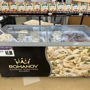  display of frozen food