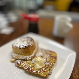 a plate of french toast