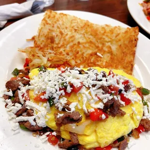 Chorizo Omelet. The best combo of flavors.