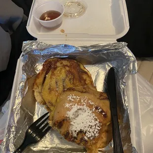 Cinnamon Roll French Toast Combo Platter