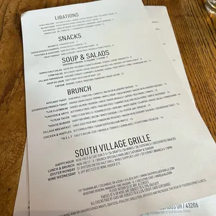 Menu Oct 2023