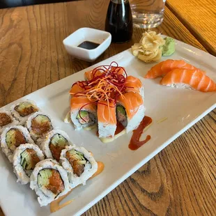 Spicy Salmon Roll | Finding Nori Roll | Salmon Nigiri