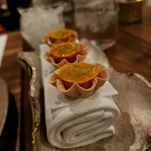 Gochujang- American wagyu, egg yolk. Maybe the best of the banchan but all were tasty. Good hit of spice