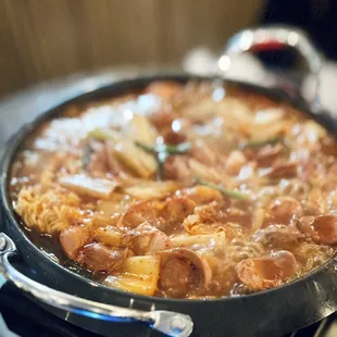 Spicy Sausage Stew (Army Stew)